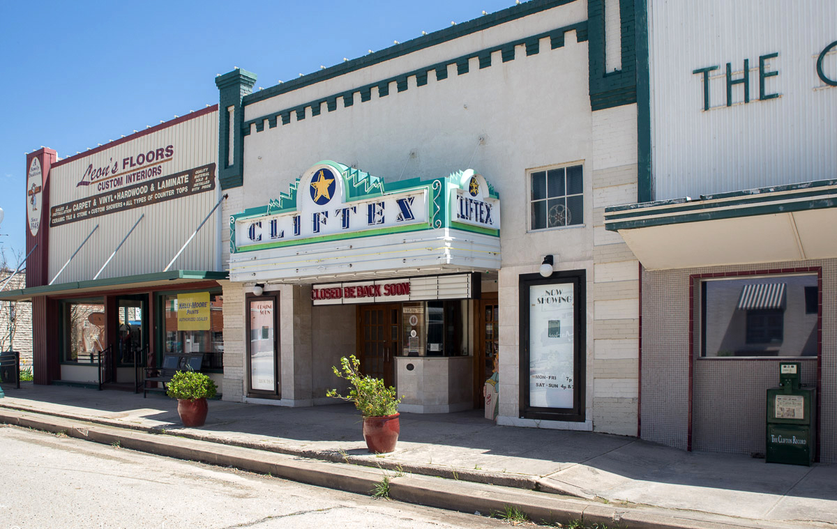 Cliftex Theatre exterior in downtown Clifton
