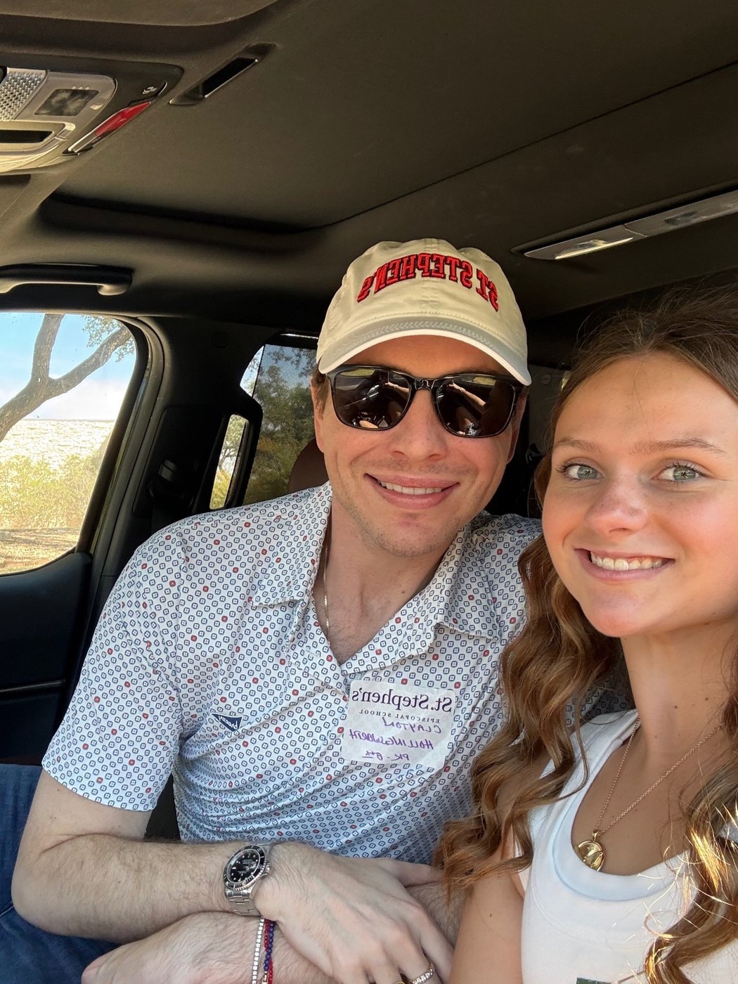 Returning from Parents’ Day in Austin with Perry Kate, bringing her home for Fall Break.