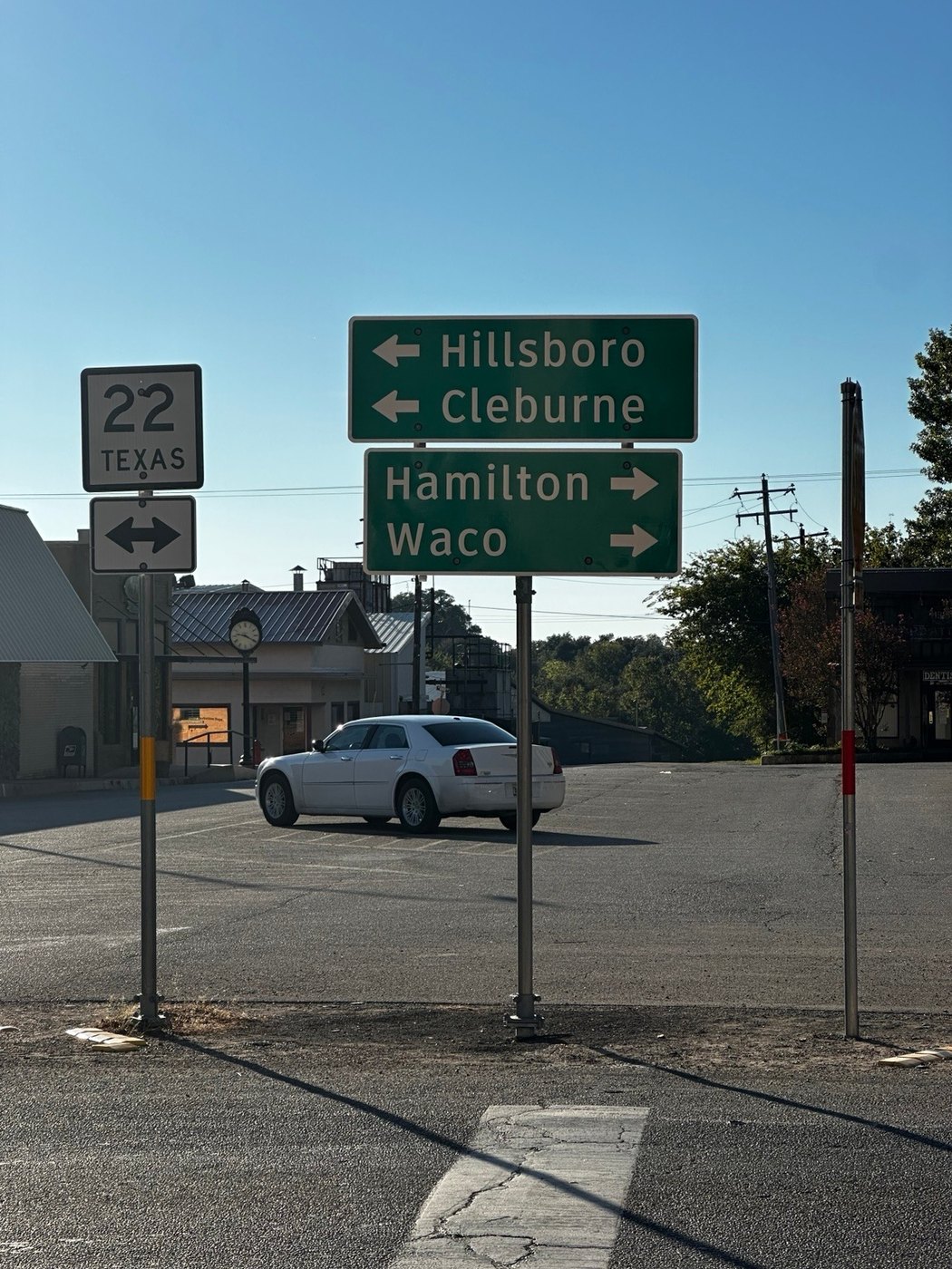 Road signs in Meridian, October 24, 2026.